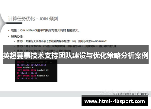 英超赛事技术支持团队建设与优化策略分析案例