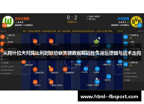 从阿什拉夫对阵比利时欧协联关键数据解码胜负背后逻辑与战术走向 从阿什拉夫对阵比利时欧协联关键数据解码胜负背后逻辑与战术走向